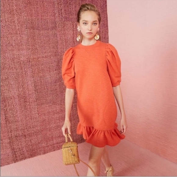 Ulla Johnson Landry Sweatshirt Dress - Picture 1 of 8